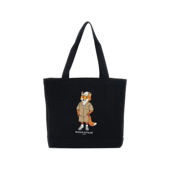 26SS 메종키츠네 토트백 QU05109WW9042 BLACK