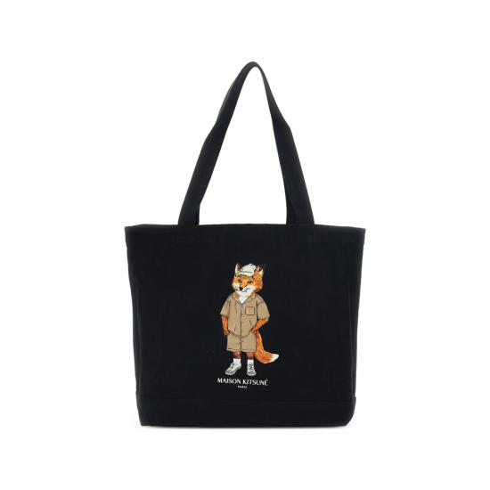 26SS 메종키츠네 토트백 QU05109WW9042 BLACK