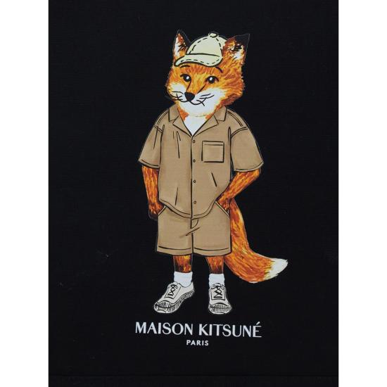 26SS 메종키츠네 토트백 QU05109WW9042 BLACK - MAISON KITSUNE