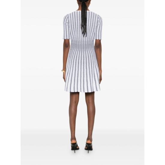 26SS 안토니오발렌티 미디 원피스 2115AV MIMOSA 134 WHITE BLUE - ANTONINO VALENTI