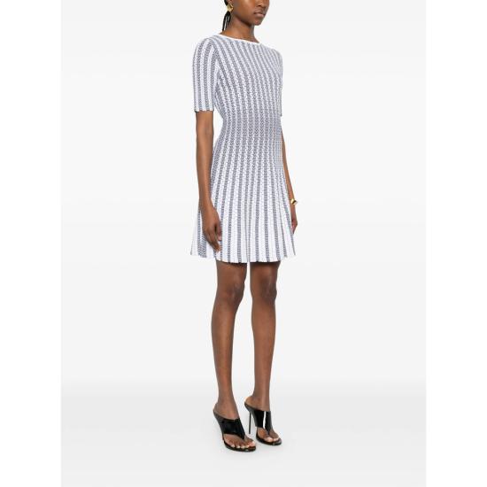 26SS 안토니오발렌티 미디 원피스 2115AV MIMOSA 134 WHITE BLUE - ANTONINO VALENTI