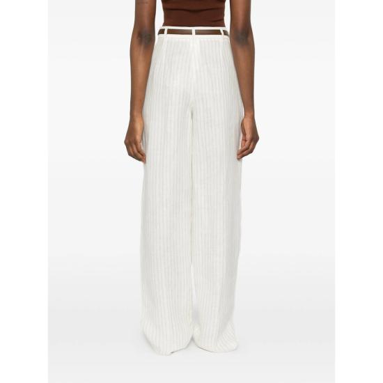 26SS 막스마라 스튜디오 스트레이트 팬츠 MSTFONTE 228 001 NEUTRALS - MAX MARA STUDIO