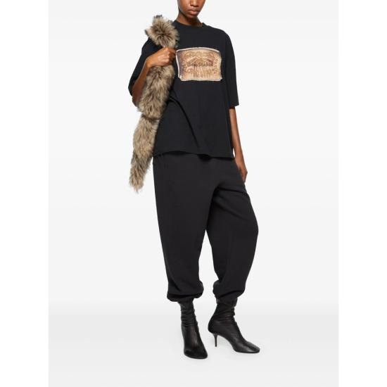 26SS 아크네 스튜디오 로고 티셔츠 CL0391 BLACK - ACNE STUDIOS