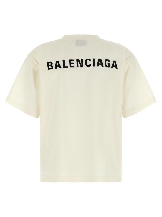 26SS 발렌시아가 백 미디엄 핏 티셔츠 850990TTVJ19020 White - BALENCIAGA