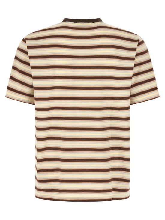 26SS 오라리 반팔 티셔츠 A26ST02GJFADEBROWNSTRIPE Multicolor - AURALEE