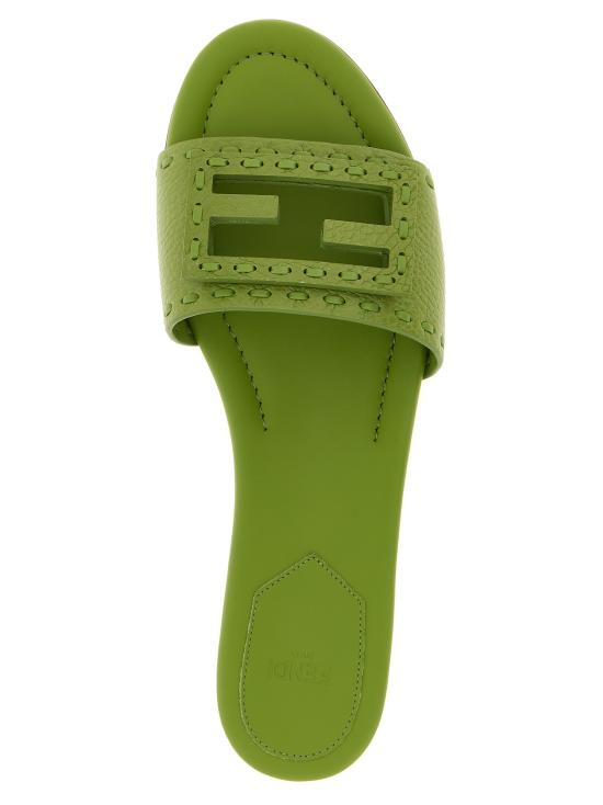 26SS 펜디 뮬/슬리퍼 8R8136AQY2F1VDK Green - FENDI