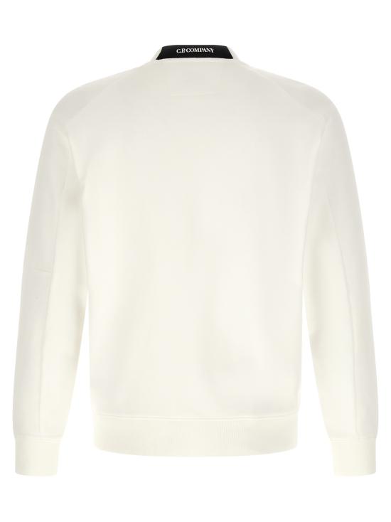 26SS 씨피 컴퍼니 다이애그널 레이즈드 플리스 스웨트셔츠 RCCMSS713A005086W103 White - C.P. COMPANY