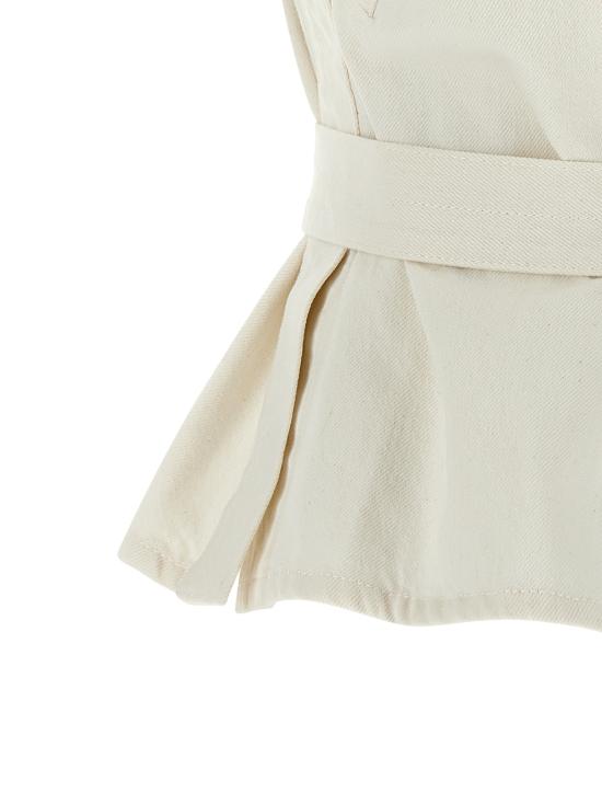 26SS 르메르 민소매 티셔츠 OT0011LD1069WH086 White - LEMAIRE