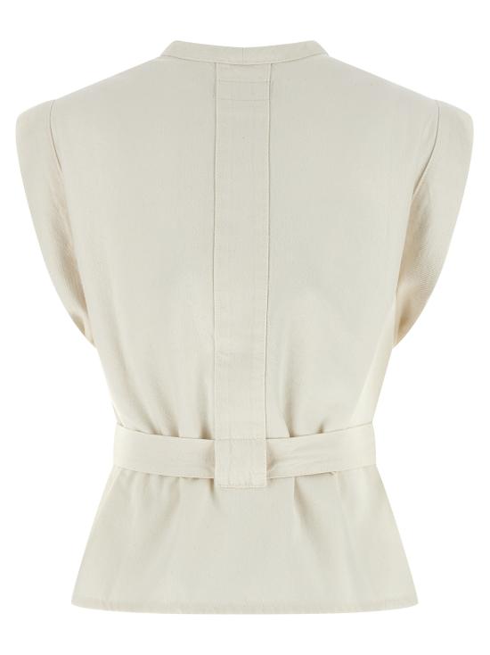 26SS 르메르 민소매 티셔츠 OT0011LD1069WH086 White - LEMAIRE