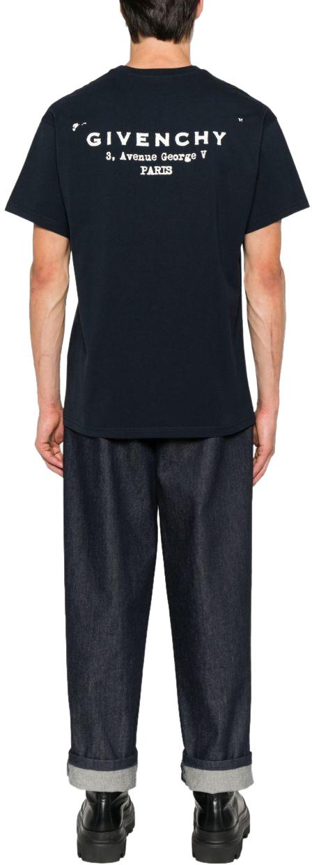 25FW 지방시 반팔 티셔츠 BM71NK3YRJ499 BLACK - GIVENCHY