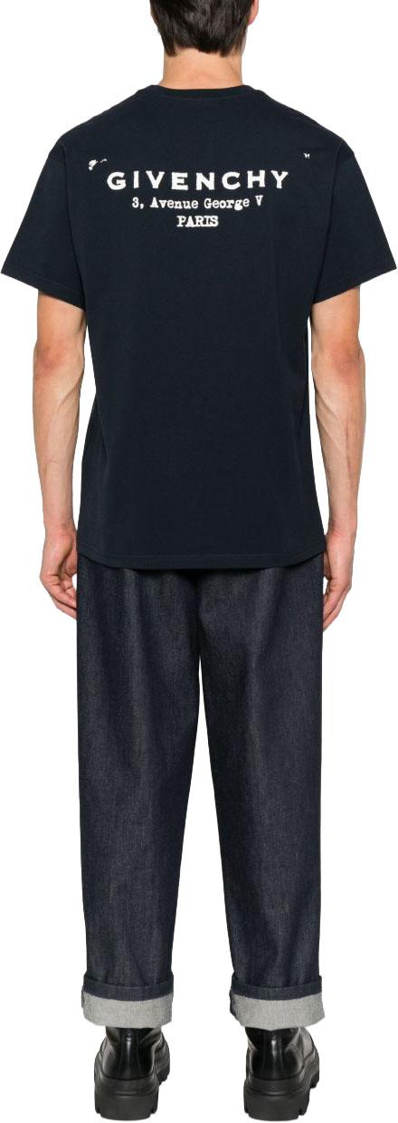25FW 지방시 반팔 티셔츠 BM71NK3YRJ499 BLACK - GIVENCHY