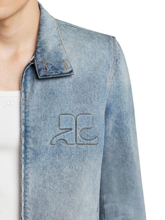 26SS 쿠레쥬 데님 자켓 126DBL328DE00587055 LICHTBLUE - COURREGES