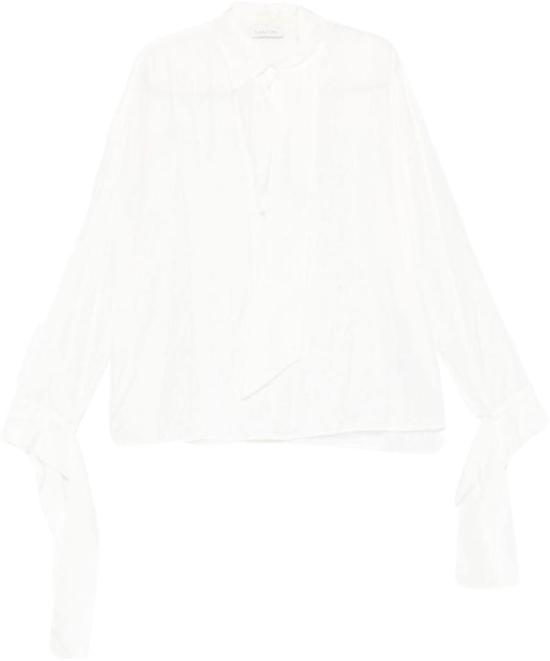 25FW 랑방 블라우스 RWTO00166185H2502 WHITE