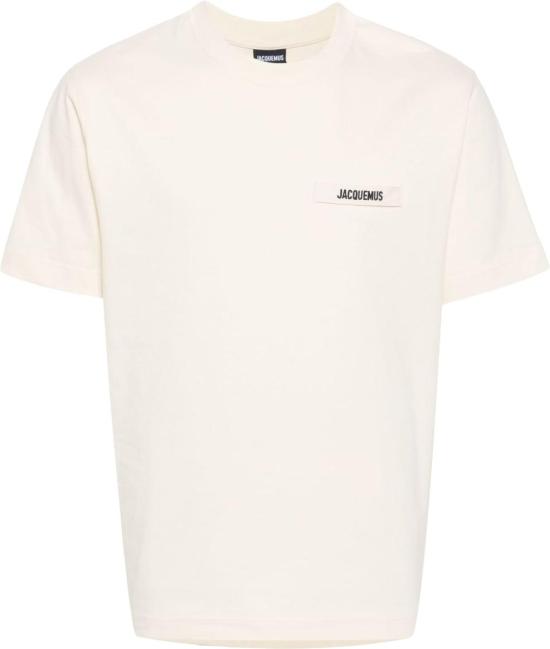 26FW 자크뮈스 그로그랭 로고 티셔츠 TSM00133AJ00226150 WHITE