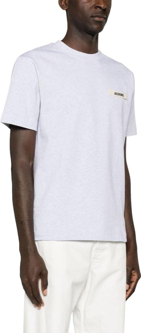 26FW 자크뮈스 그로그랭 로고 티셔츠 TSM00133AJ00226950 LICHTGREY - JACQUEMUS