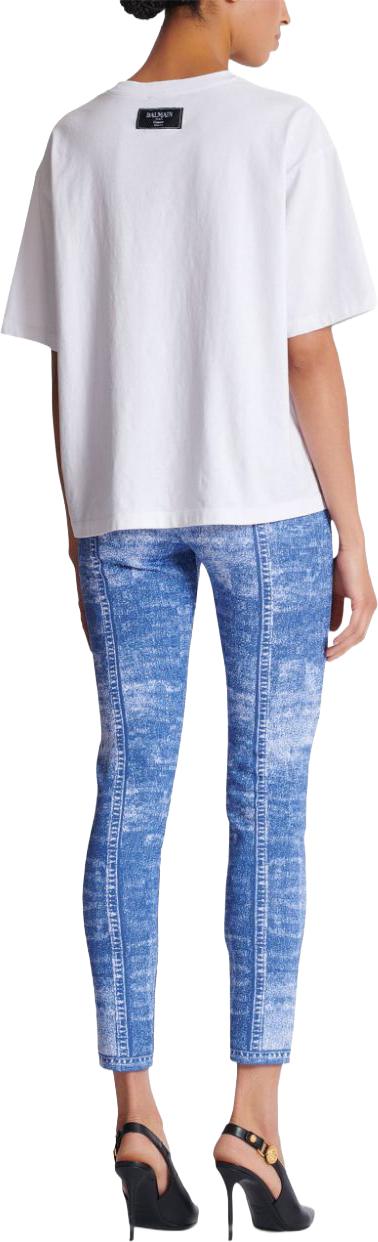25SS 발망 반팔 티셔츠 EF1EG110GE45GQV WHITE - BALMAIN