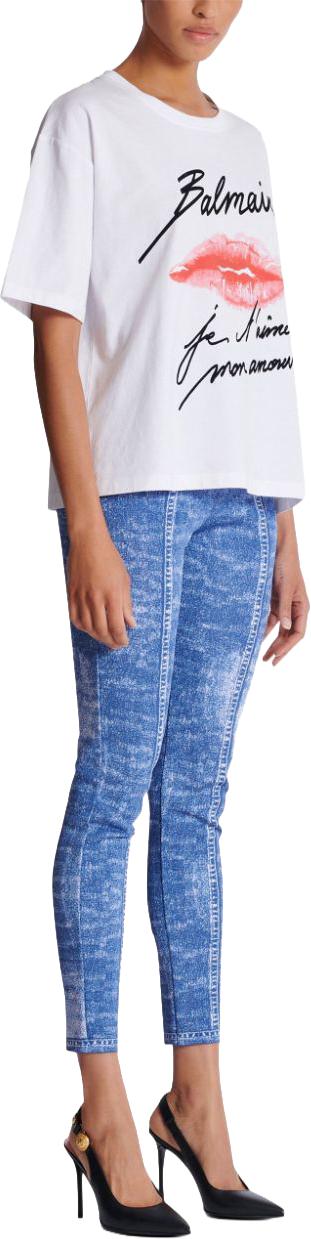 25SS 발망 반팔 티셔츠 EF1EG110GE45GQV WHITE - BALMAIN