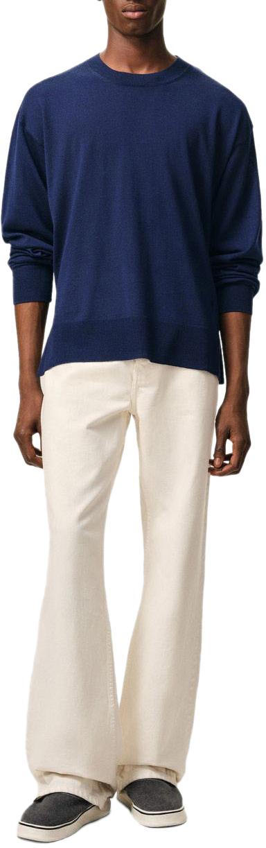 26SS 아미 스웨터 UKS856KN0066A021 NAVY - AMI