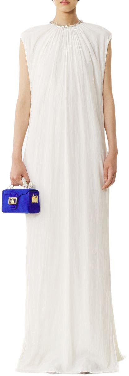 26SS 랑방 롱 원피스 RWDR90294778P26001 WHITE - LANVIN