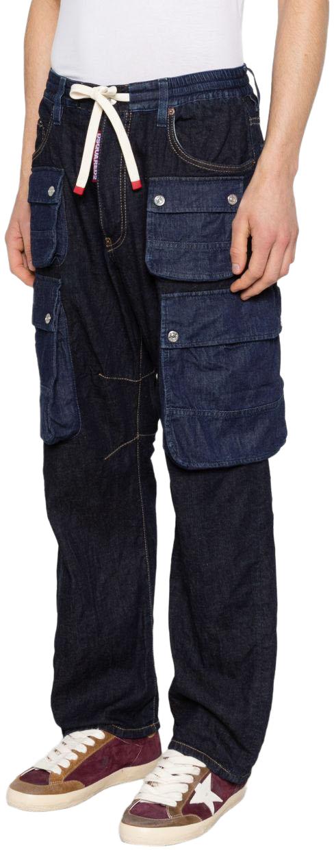 26SS 디스퀘어드2 데님 팬츠 S74LB1808S30825470 NAVY - DSQUARED2