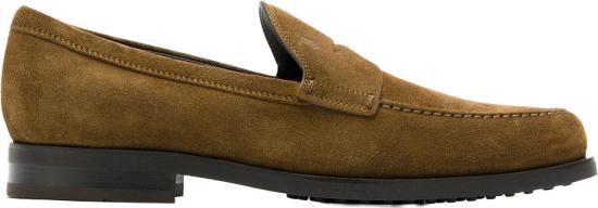 25FW 토즈 스탬프 모노그램 스웨이드 로퍼 XXM0ZF0Q920RE0S818 BEIGE