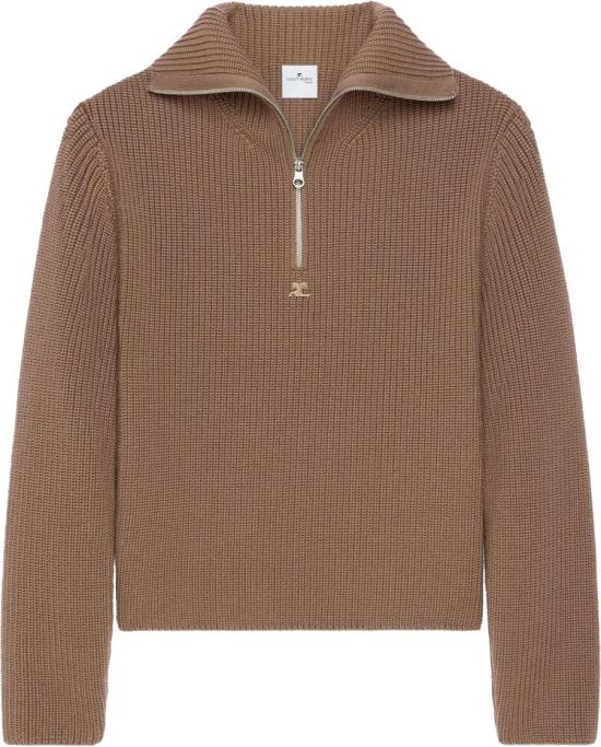25FW 쿠레쥬 집업 니트 325MPU243FI00361098 BEIGE
