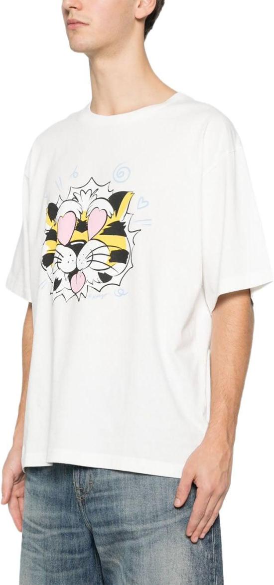 26SS 겐조 Wild Tiger 오버사이즈 티셔츠 FG55TS4034SG02 WHITE - KENZO