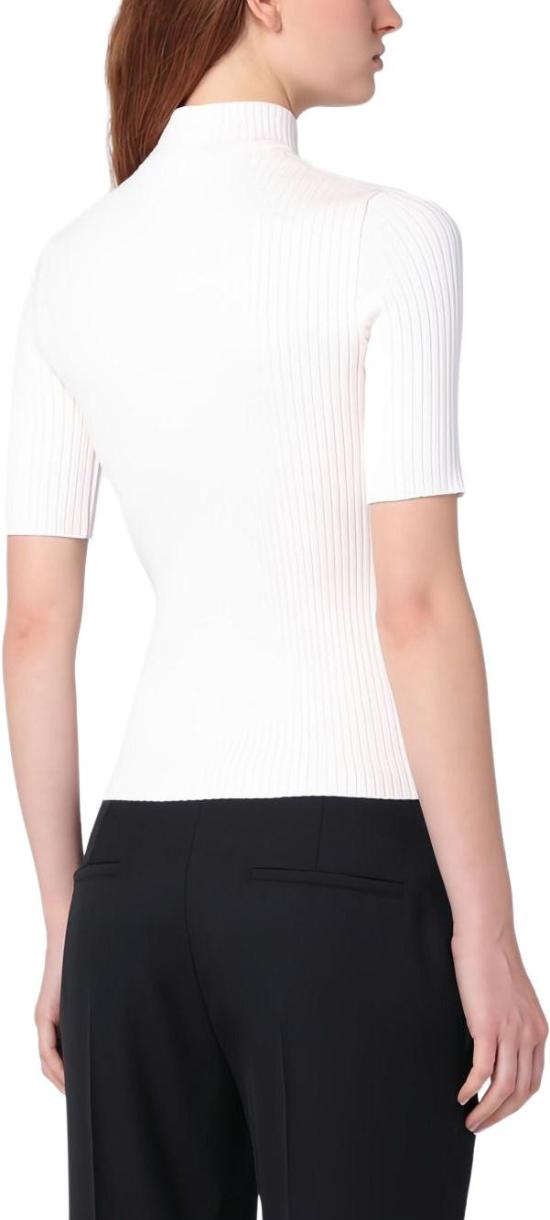 26SS 쿠레쥬 리에디션 니트 탑 숏슬리브 PERMPU026FI00015009 WHITE - COURREGES