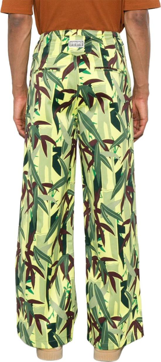  겐조 스트레이트 팬츠 FF55PA3809F238 LIME - KENZO