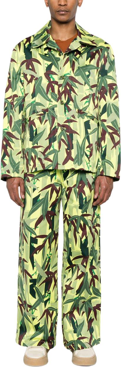  겐조 스트레이트 팬츠 FF55PA3809F238 LIME - KENZO