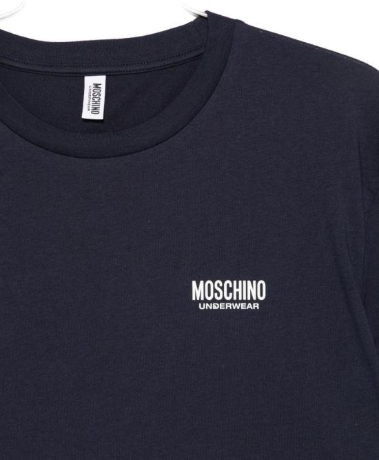 25FW 모스키노 반팔 티셔츠 A070843031290 NAVY - MOSCHINO