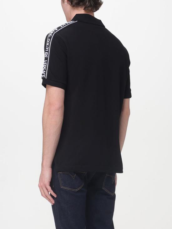 26SS 베르사체 폴로 티셔츠 80GAGT16 CJ01T 899 BLACK DOM - VERSACE