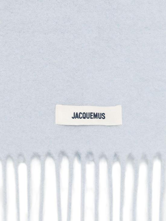 25FW 자크뮈스 프린지 울 스카프 ACU00572BOT4032635 LICHTBLUE - JACQUEMUS