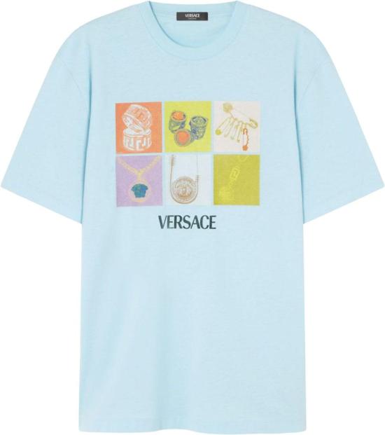베르사체 반팔 티셔츠 10133021A134002VF50 LICHTBLUE