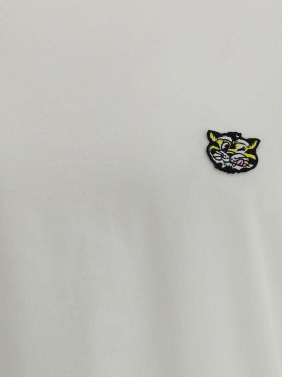 26SS 겐조 Wild Tiger 자수 티셔츠 FG55TS2054SG02 WHITE - KENZO