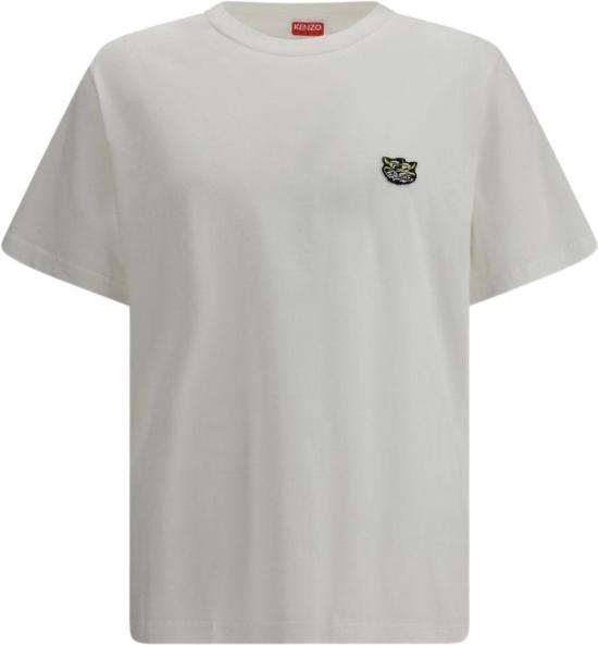 26SS 겐조 Wild Tiger 자수 티셔츠 FG55TS2054SG02 WHITE