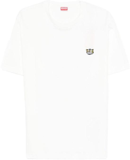 26SS 겐조 Wild Tiger 자수 티셔츠 FG55TS2054SG02 WHITE