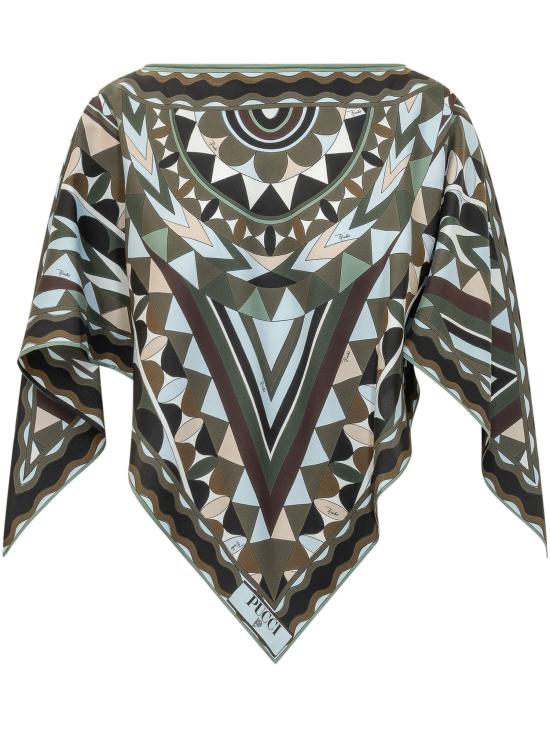 26SS 푸찌 블라우스 6HRM966H894 P63 KHAKI BLUE