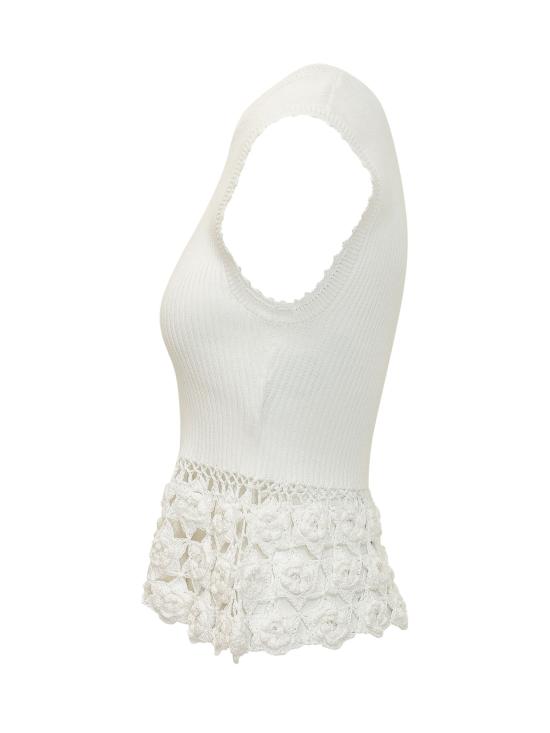 26SS 가니 민소매 티셔츠 A1070251 135 EGRET - GANNI