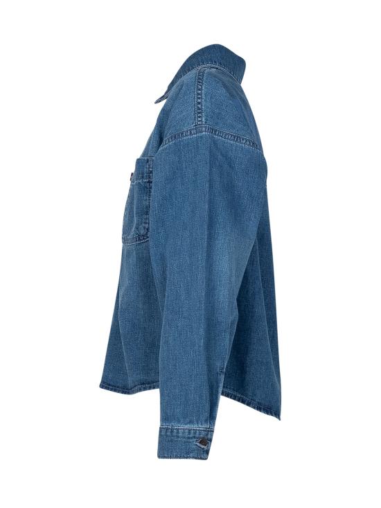 26SS [키즈] 팜앤젤스 데님 셔츠 PBYD006S26DEN001 050 CELESTE - PALM ANGELS