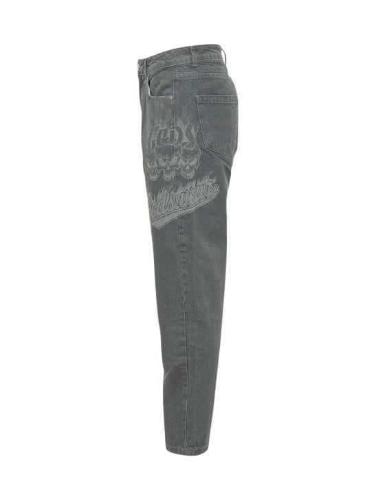 26SS 지씨디에스 스트레이트 팬츠 C1MWQI193D069 920B QUARRY GREY BLACK - GCDS