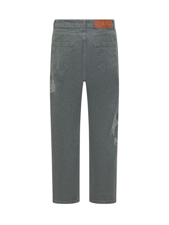 26SS 지씨디에스 스트레이트 팬츠 C1MWQI193D069 920B QUARRY GREY BLACK - GCDS