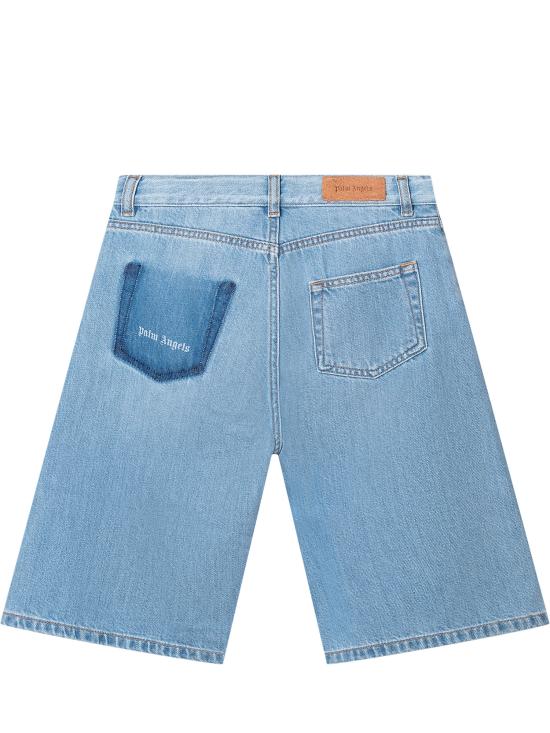 26SS [키즈] 팜앤젤스 쇼츠/버뮤다 PGYB004S26DEN001 050 CELESTE - PALM ANGELS