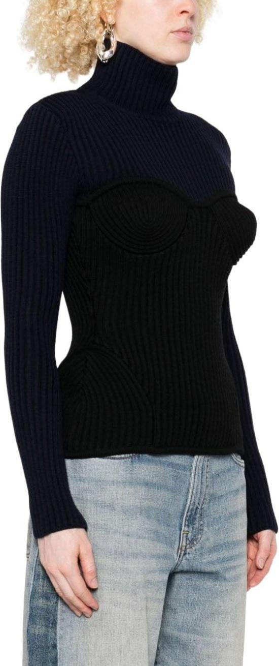25FW 장 폴 고티에 터틀넥 PO005K0015900 BLACK - JEAN PAUL GAULTIER