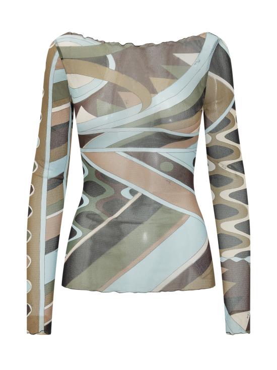 26SS 푸찌 긴팔 티셔츠 6HJM476H849 016 KHAKI BLUE