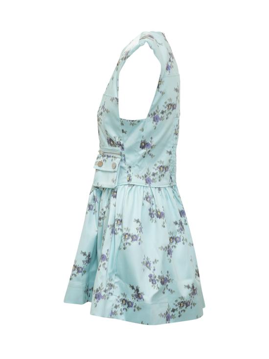 26SS 가니 숏 원피스 A1030481 07Z ICED AQUA - GANNI