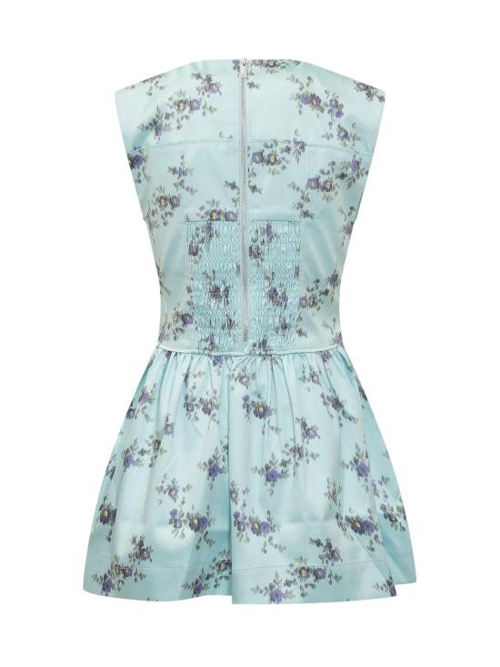 26SS 가니 숏 원피스 A1030481 07Z ICED AQUA - GANNI