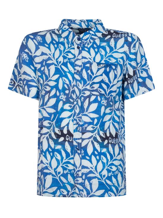 26SS [키즈] GUESS KIDS 셔츠 L6GH01WFBT0 P78H BLUE SPRING LEAVES
