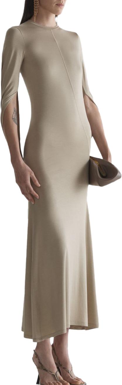 26SS 뮈글러 롱 원피스 26S1RO184930127322 TAUPE - MUGLER