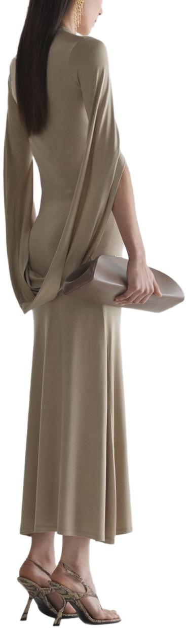 26SS 뮈글러 롱 원피스 26S1RO184930127322 TAUPE - MUGLER